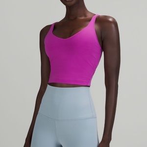 Vivid plum align crop